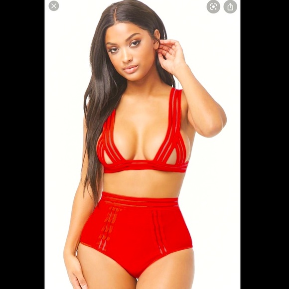 Shadow-Striped Cutout Bralette - Picture 1 of 7